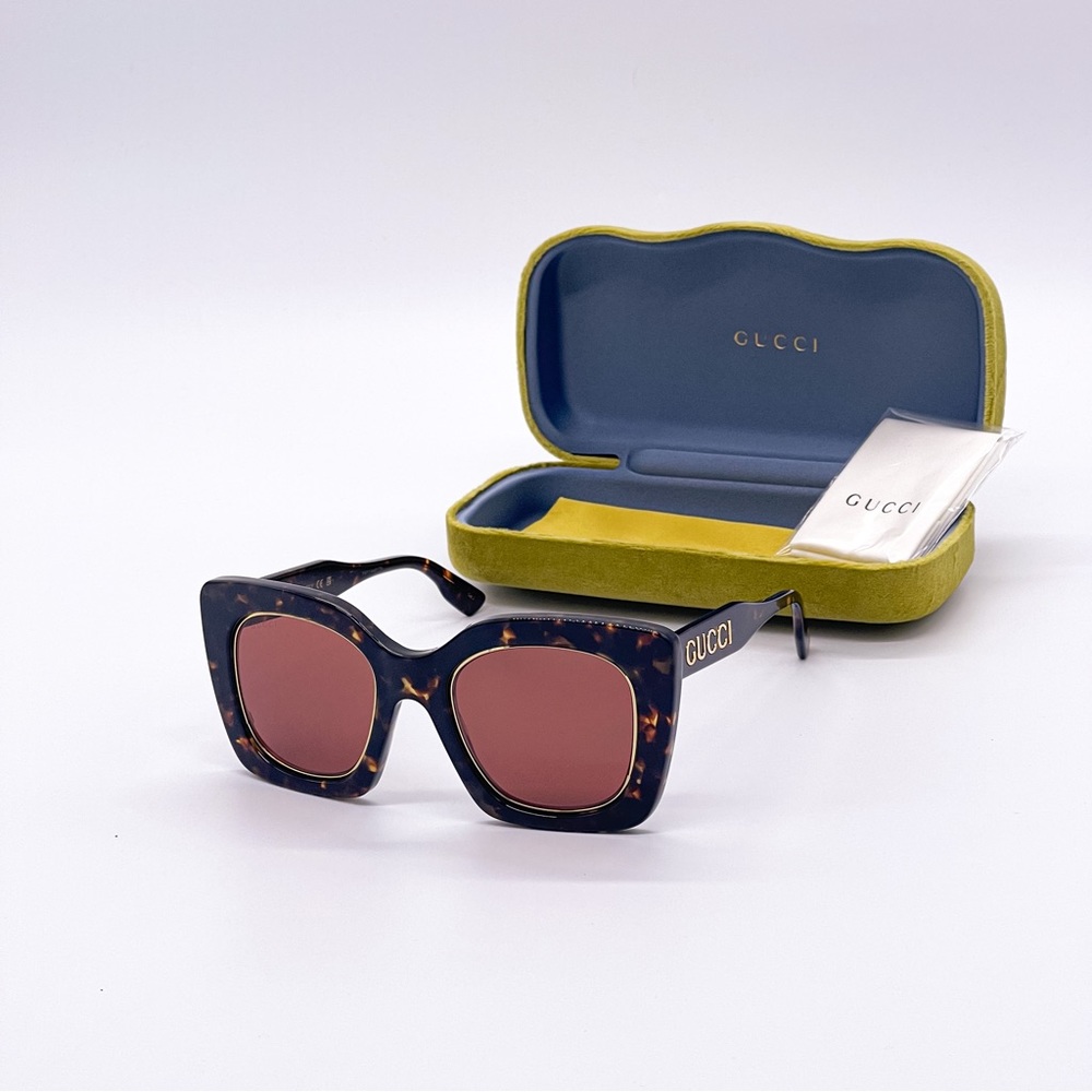 NEW GUCCI WOMEN BROWN SUNGLASSES GUCCI GG1151S 003 - Picture 2 of 9